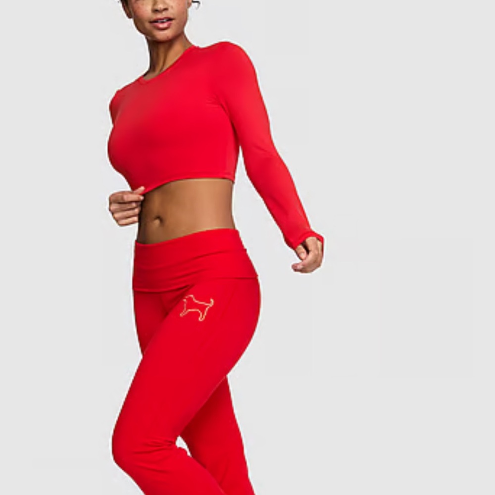 PINK Victoria's Secret Vibrant Red pants